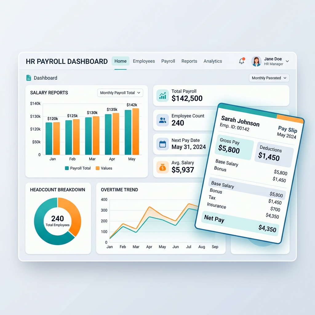 Payroll Management Illustration
